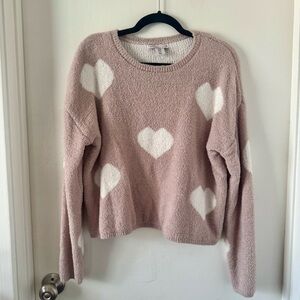 Sincerely Jules Heart Sherpa Cozy Sweater